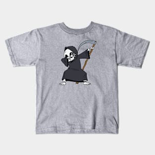 Funny Dabbing Grim Reaper Kids T-Shirt